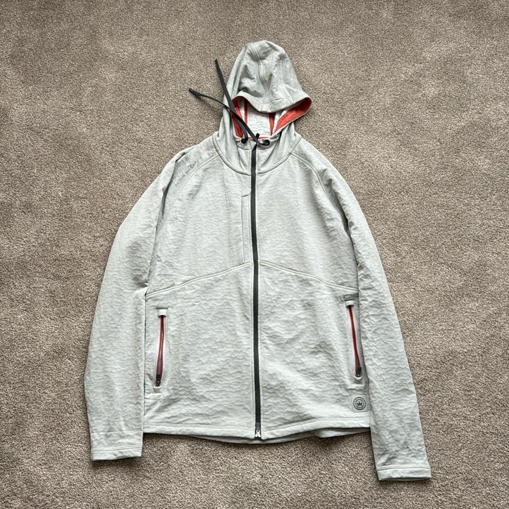 Peter Millar Eclipse Hoodie, Grey, size Small